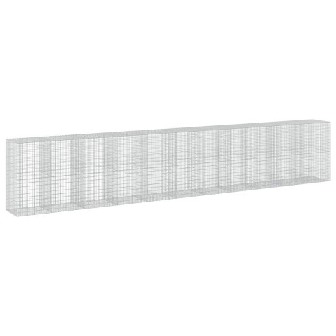 GABION Z DRUTU 3,5 MM I SIATKĄ 5X10 CM 1100X100X200 CM