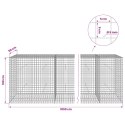 GABION Z DRUTU 5 MM I SIATKĄ 5X5 CM 1050X50X100 CM