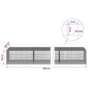 GABION Z DRUTU 5 MM I SIATKĄ 5X5 CM 1100X100X50 CM