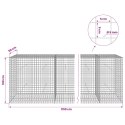 GABION Z DRUTU 5 MM I SIATKĄ 5X5 CM 1150X50X100 CM