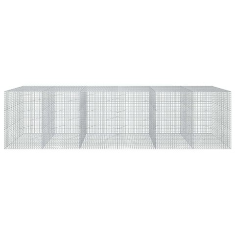 GABION Z DRUTU 5 MM I SIATKĄ 5X5 CM 600X100X150 CM