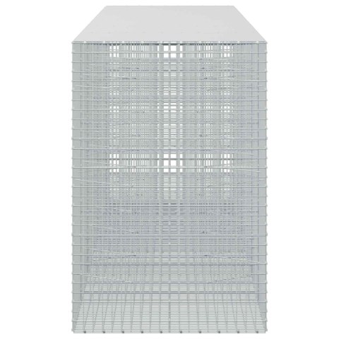 GABION Z DRUTU 5 MM I SIATKĄ 5X5 CM 600X100X150 CM