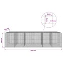 GABION Z DRUTU 5 MM I SIATKĄ 5X5 CM 600X100X150 CM