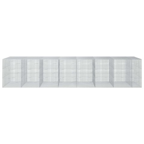 GABION Z DRUTU 5 MM I SIATKĄ 5X5 CM 750X100X150 CM