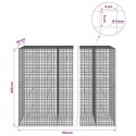GABION Z DRUTU 5 MM I SIATKĄ 5X5 CM 750X50X200 CM