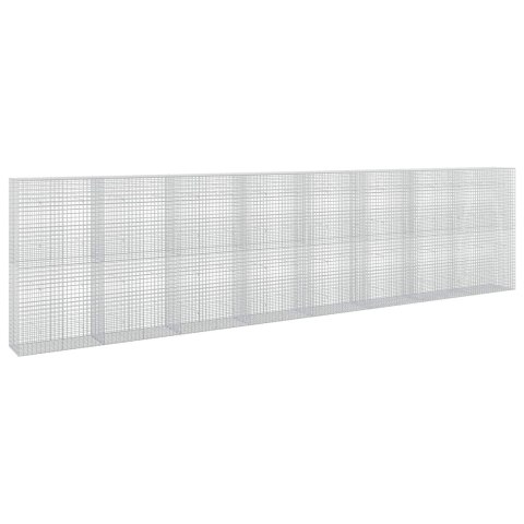 GABION Z DRUTU 5 MM I SIATKĄ 5X5 CM 800X50X200 CM