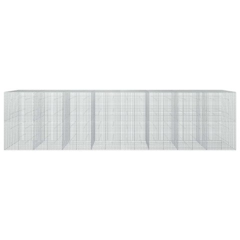 GABION Z DRUTU 5 MM I SIATKĄ 5X5 CM 800X50X200 CM