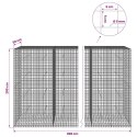 GABION Z DRUTU 5 MM I SIATKĄ 5X5 CM 900X50X200 CM