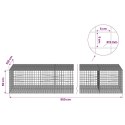 GABION Z DRUTU 5 MM I SIATKĄ 5X5 CM 950X100X50 CM