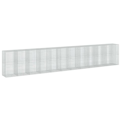 GABION Z DRUTU 3,5 MM I SIATKĄ 5X10 CM 1150X100X200 CM