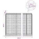 GABION Z DRUTU 3,5 MM I SIATKĄ 5X10 CM 1150X100X200 CM