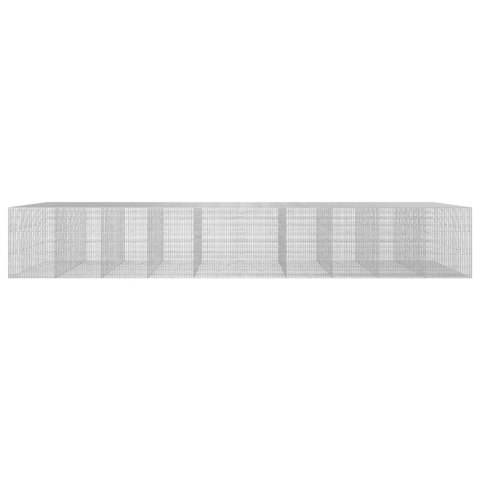GABION Z DRUTU 3,5 MM I SIATKĄ 5X2,5 CM 1000X100X150 CM