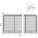 GABION Z DRUTU 3,5 MM I SIATKĄ 5X2,5 CM 1000X100X150 CM