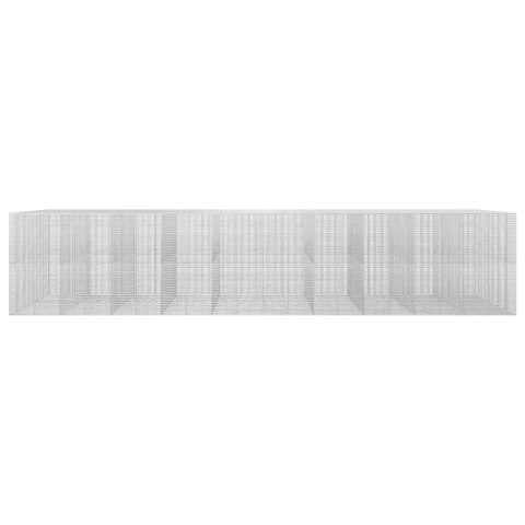 GABION Z DRUTU 3,5 MM I SIATKĄ 5X2,5 CM 1000X100X200 CM