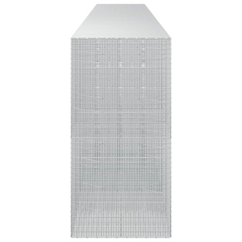 GABION Z DRUTU 3,5 MM I SIATKĄ 5X2,5 CM 1000X100X200 CM