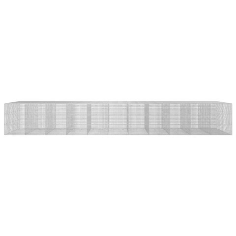 GABION Z DRUTU 3,5 MM I SIATKĄ 5X2,5 CM 1100X100X150 CM