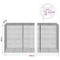 GABION Z DRUTU 3,5 MM I SIATKĄ 5X2,5 CM 1100X100X150 CM
