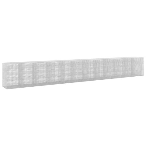 GABION Z DRUTU 3,5 MM I SIATKĄ 5X2,5 CM 1150X100X150 CM