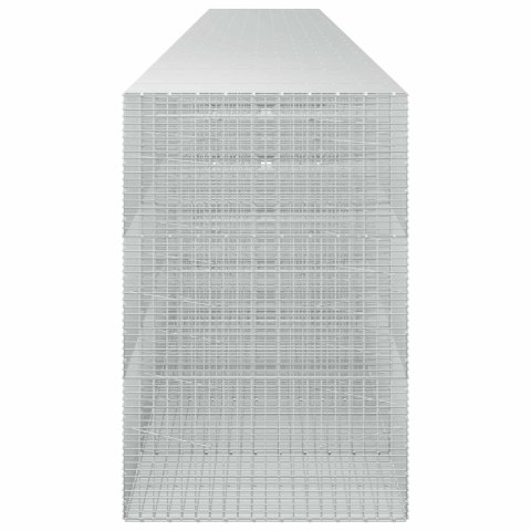 GABION Z DRUTU 3,5 MM I SIATKĄ 5X2,5 CM 1150X100X150 CM