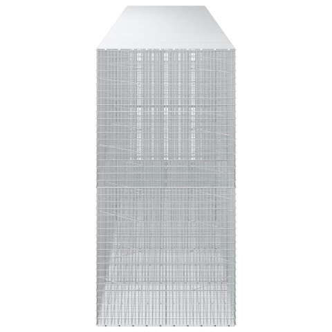 GABION Z DRUTU 3,5 MM I SIATKĄ 5X2,5 CM 600X100X200 CM