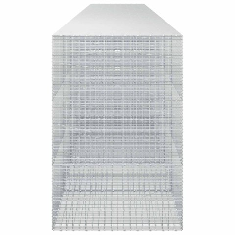 GABION Z DRUTU 3,5 MM I SIATKĄ 5X2,5 CM 750X100X150 CM