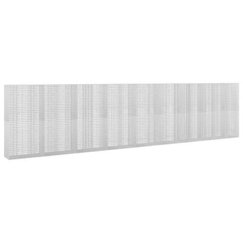 GABION Z DRUTU 3,5 MM I SIATKĄ 5X2,5 CM 850X50X200 CM
