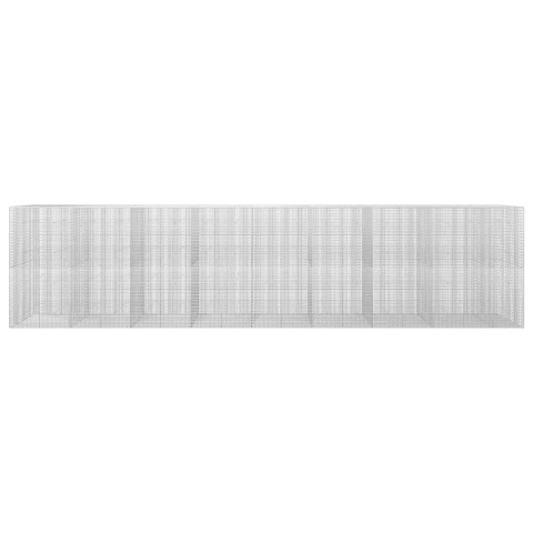 GABION Z DRUTU 3,5 MM I SIATKĄ 5X2,5 CM 850X50X200 CM