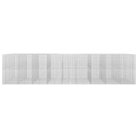 GABION Z DRUTU 3,5 MM I SIATKĄ 5X2,5 CM 900X100X200 CM