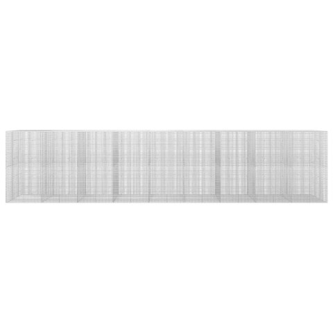 GABION Z DRUTU 3,5 MM I SIATKĄ 5X2,5 CM 900X50X200 CM