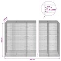 GABION Z DRUTU 3,5 MM I SIATKĄ 5X2,5 CM 950X100X150 CM