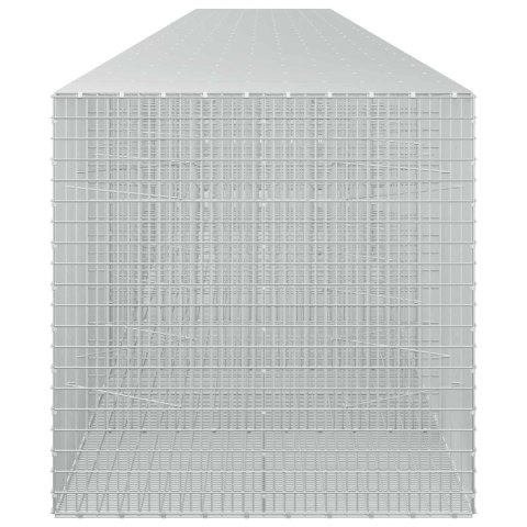 GABION Z DRUTU 3,5 MM I SIATKĄ 5X2,5 CM 1150X100X100 CM