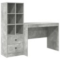 BIURKO BETONOWY SZARY 145.5 X 50 X 127 CM 2 SZT.