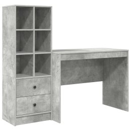 BIURKO BETONOWY SZARY 145.5 X 50 X 127 CM 2 SZT.