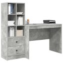 BIURKO BETONOWY SZARY 145.5 X 50 X 127 CM 2 SZT.