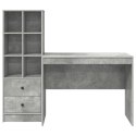 BIURKO BETONOWY SZARY 145.5 X 50 X 127 CM 2 SZT.