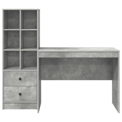 BIURKO BETONOWY SZARY 145.5 X 50 X 127 CM 2 SZT.