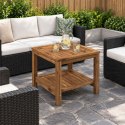 STOLIK KAWOWY NATURALNY 48,5 X 49 X 45 CM LITE DREWNO AKACJI