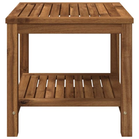 STOLIK KAWOWY NATURALNY 48,5 X 49 X 45 CM LITE DREWNO AKACJI
