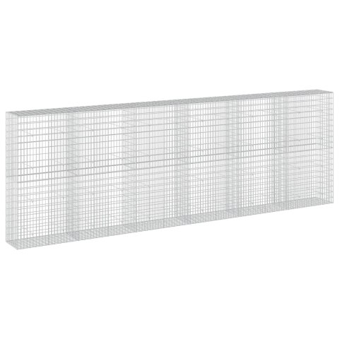 GABION Z DRUTEM 5 MM I SIATKĄ 5X10 CM 600X50X200 CM