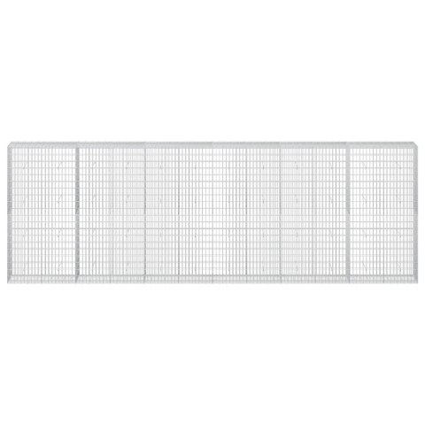 GABION Z DRUTEM 5 MM I SIATKĄ 5X10 CM 600X50X200 CM