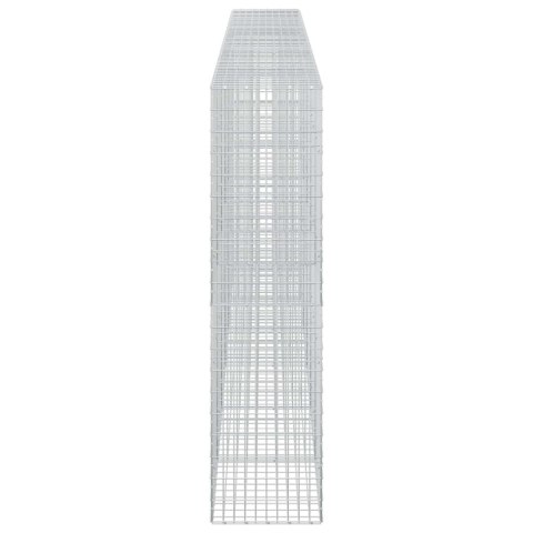 GABION Z DRUTEM 5 MM I SIATKĄ 5X10 CM 600X50X200 CM