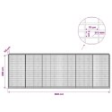 GABION Z DRUTEM 5 MM I SIATKĄ 5X10 CM 600X50X200 CM