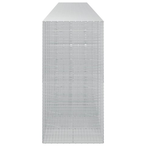 GABION Z DRUTU 3,5 MM I SIATKĄ 5X2,5 CM 1100X100X200 CM
