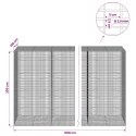 GABION Z DRUTU 3,5 MM I SIATKĄ 5X2,5 CM 1100X100X200 CM