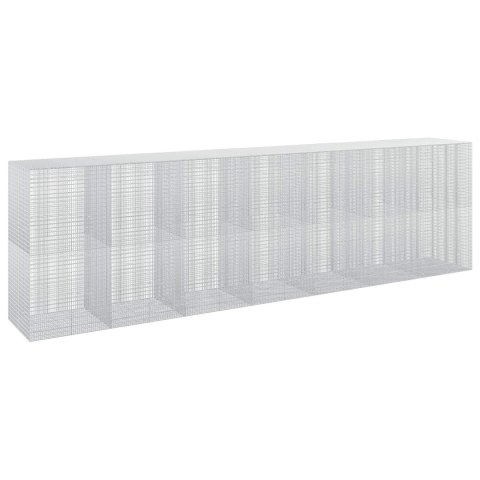 GABION Z DRUTU 3,5 MM I SIATKĄ 5X2,5 CM 700X100X200 CM