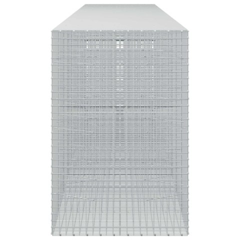 GABION Z DRUTU 5 MM I SIATKĄ 5X5 CM 950X100X150 CM