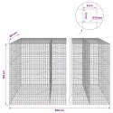 GABION Z DRUTU 5 MM I SIATKĄ 5X5 CM 950X100X150 CM