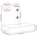 PROSTOKĄTNA PODSTAWA POD PARASOL GRANITOWA 25 KG CZARNA