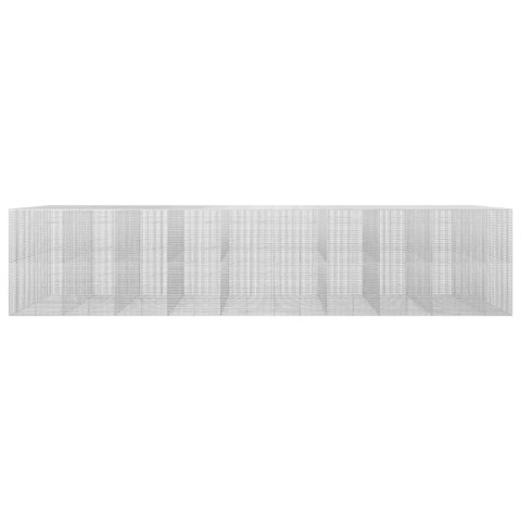 GABION Z DRUTU 3,5 MM I SIATKĄ 5X2,5 CM 950X100X200 CM