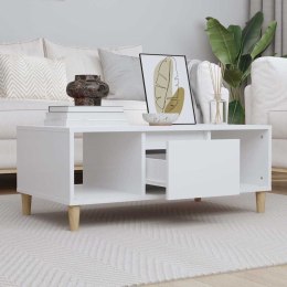 STOLIK KAWOWY, BIAŁY 90X50X36,5 CM, MATERIAŁ DREWNOPOCHODNY